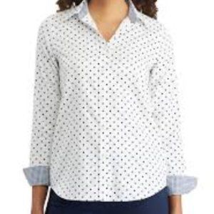 No Iron Long-Sleeved Button Up Work Shirt